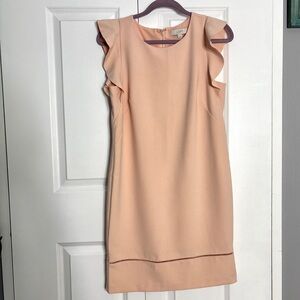 Loft flutter sleeve shift dress size 8